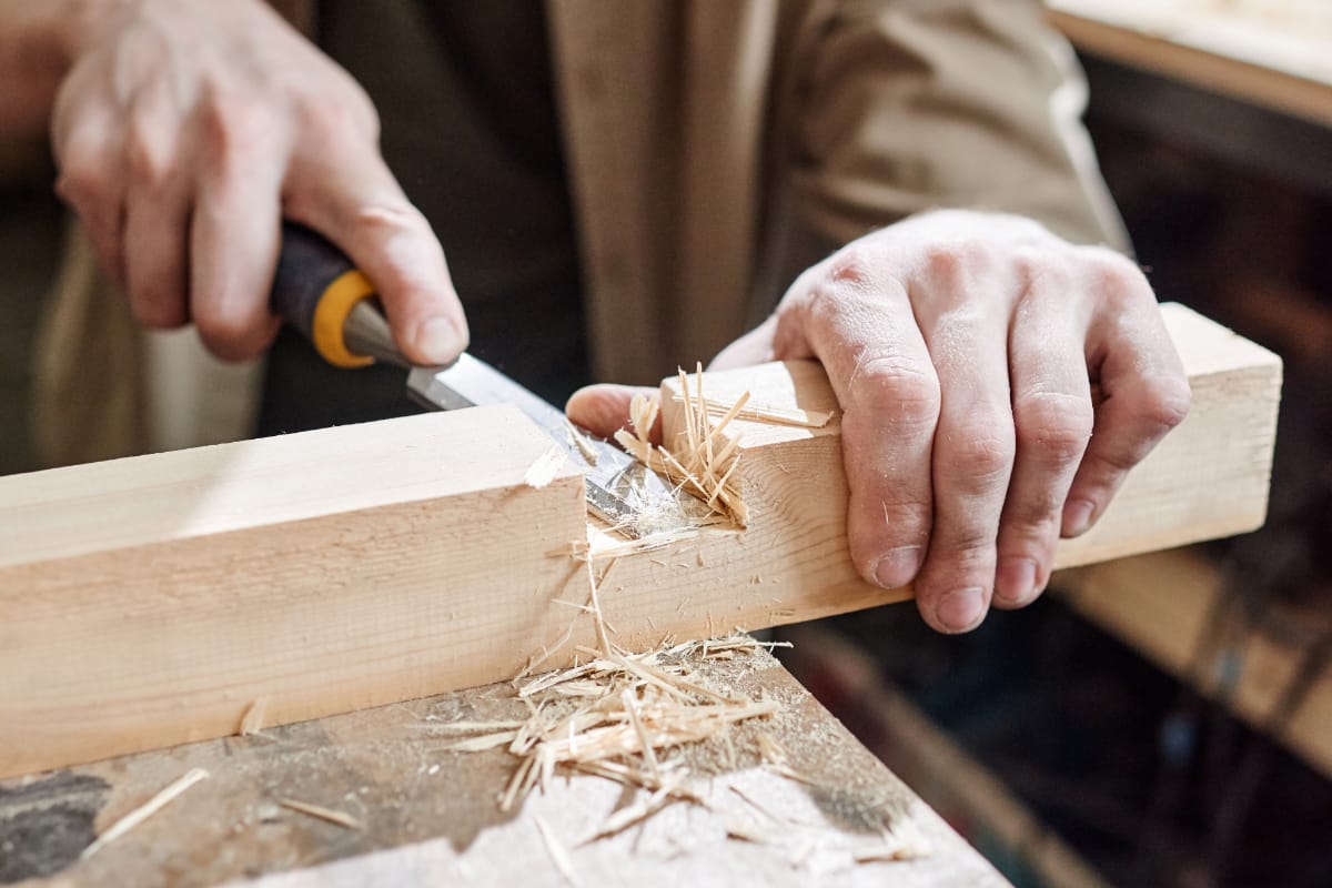 Mortise in wood